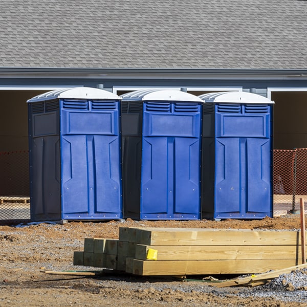 how often are the porta potties cleaned and serviced during a rental period in Crockett Virginia